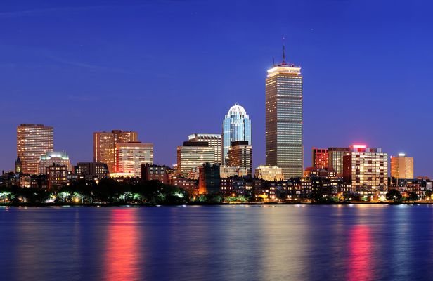 Boston guided night tour with sunset cruise