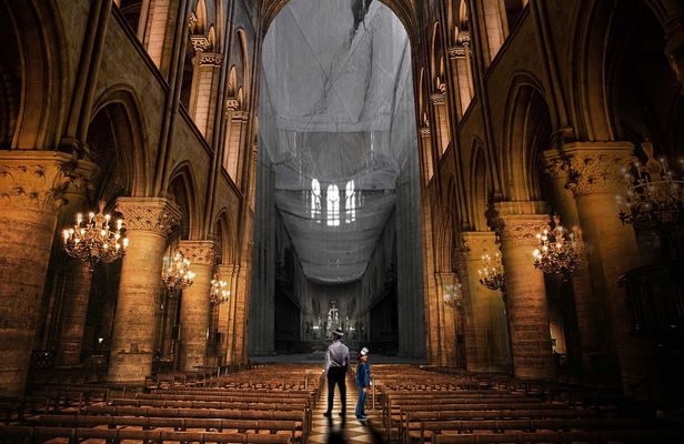Rebuilding Notre-Dame Flyview virtual reality experience