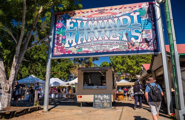 Sunshine Coast and Noosa Eumundi Markets Return Bus Transfer