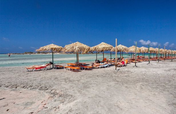 Small group tour with lunch to Elafonisi and Milia Mountain Retreat