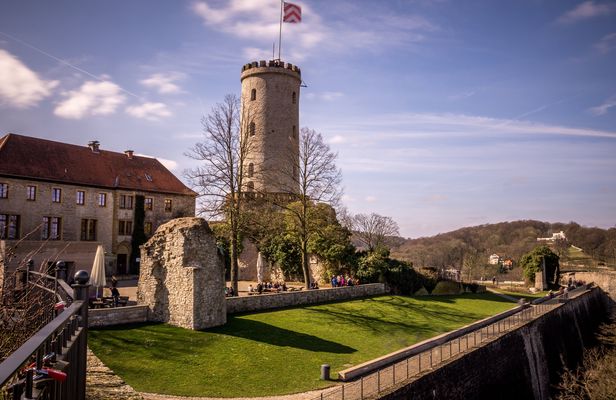 Self guided tour with interactive city game of Bielefeld