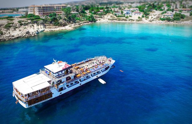 Wavedancer cruise with bbq, fruits, open bar and more from Paphos