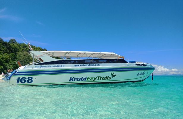 Phi Phi Early Bird and 4 Islands by speedboat from Krabi