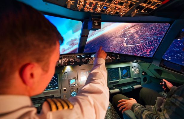 120-minute experience flight in Boeing B747 flight simulator Cologne