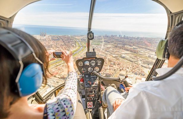 11-minute helicopter ride in Barcelona