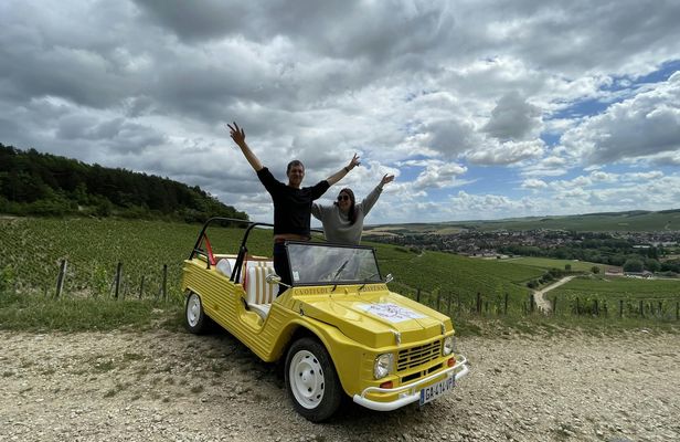Grands Crus tour in e-Mehari and Chablis wine tasting