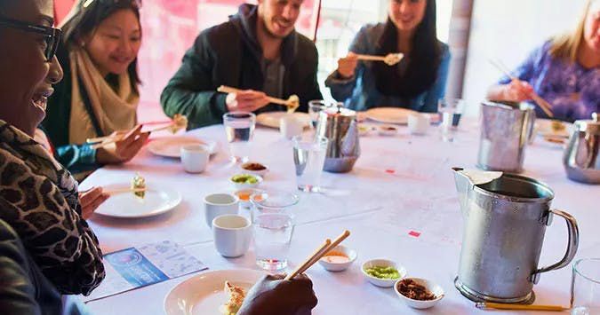 Walking food tour through Chinatown's flavors