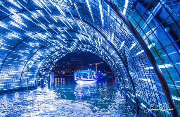 Amsterdam Light Festival canal cruise on a luxury boat