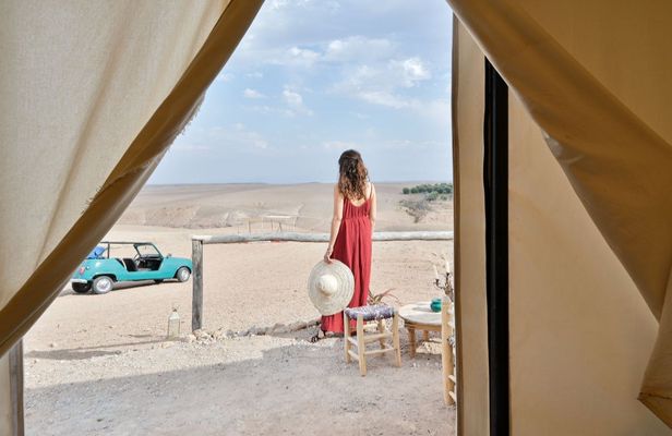 Sunset dinner experience in the desert of Agafay