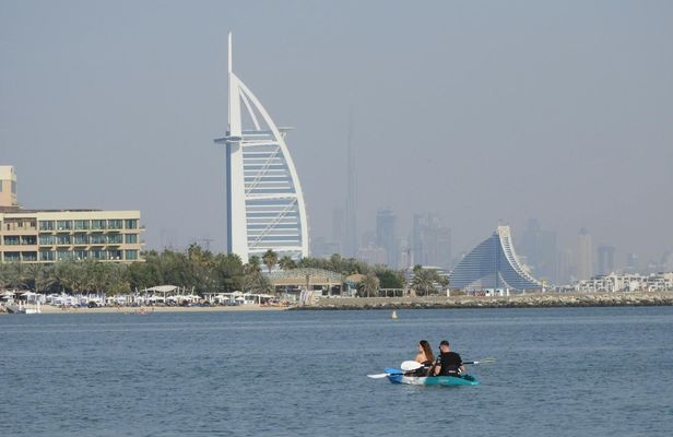 Double-seat Kayak Rental on The Palm Jumeirah - One Hour