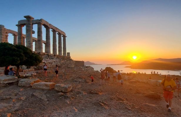 Cape Sounion Temple of Poseidon sunset tour with audio guide