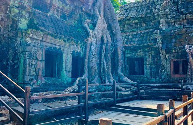 Siem Reap 4-hour private car charter to Angkor Wat, Bayon and Ta phrom