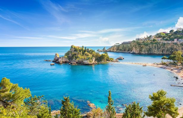 Taormina and Giardini Naxos boat excursion with an aperitif
