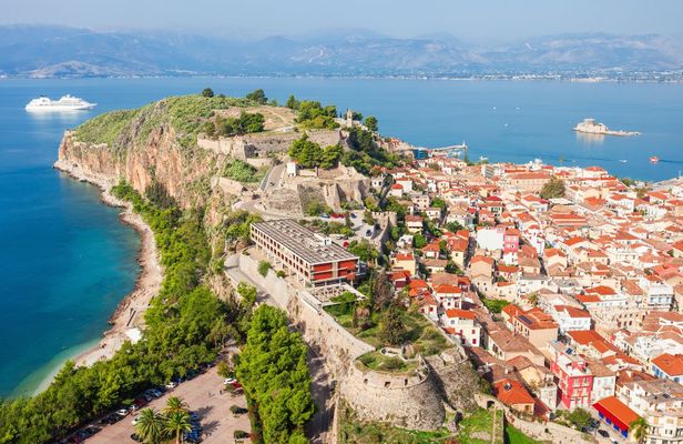 Nafplion walking tour with Acronafplia castle and Palamidi fortress