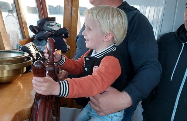 Pula dolphin-watching boat tour with dinner on board