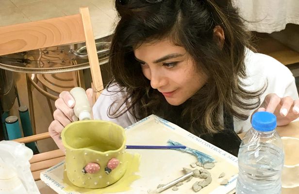 Artisan ceramic cup experience in Barcelona