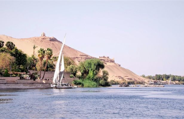 Felucca tour of Aswan landmarks including Nubian lunch