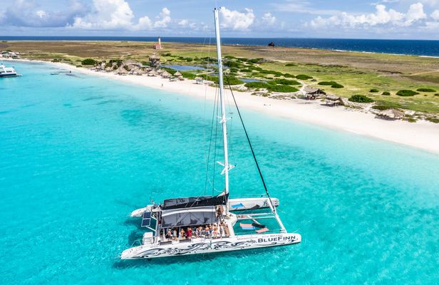 Klein Curaçao BlueFinn catamaran trip with BBQ and happy hour