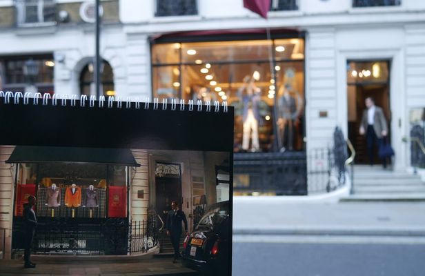 Kingsman tour of London by black taxi