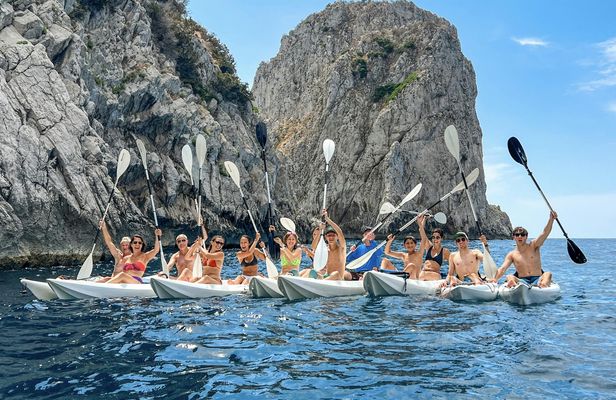 Capri kayak tour of caves and beaches