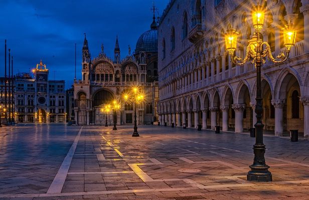 Venice panoramic boat tour at sunset from Punta Sabbioni