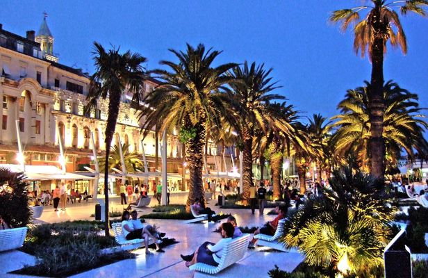 Split old city and Diocletian's Palace private evening tour