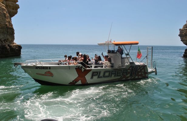 Caves in the Algarve and Dolphin-Watching Boat Tour from Albufeira