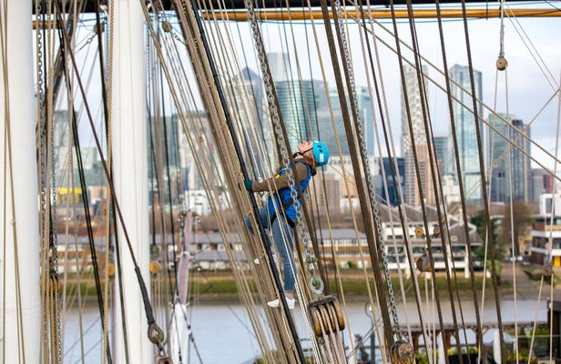 Cutty Sark rig climbing experience