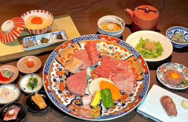 Yakiniku beef dinner at Nikutei Futago in Shinjuku Tokyo
