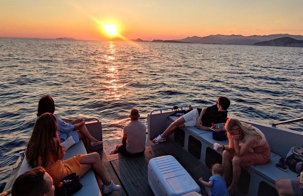 Golden hour sunset cruise from Dubrovnik
