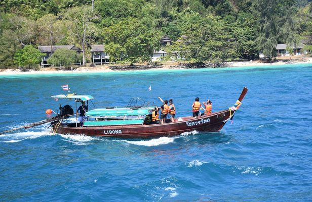 Longtail boat tour to 4 islands and Emerald Cave from Koh Lanta