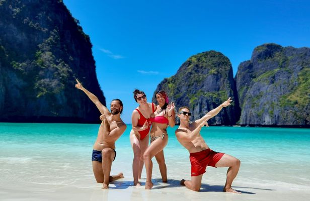 Sunset deluxe Koh Phi Phi speedboat tour with Maya Bay and plankton