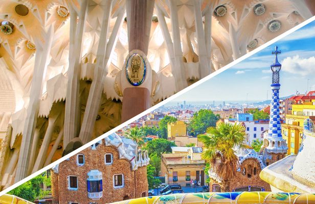 Park Güell and Sagrada Familia tickets with tower access and transfer