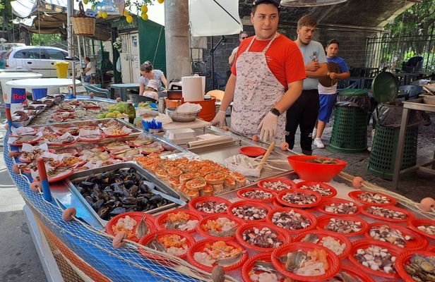 3-hour guided walking street food tour in Catania