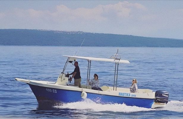 Glavotok and Beli taxi boat roundtrip transfer