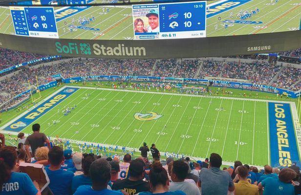 Los Angeles Rams football game ticket at SoFi Stadium