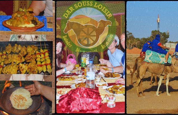 Camel ride with barbecue in Agadir