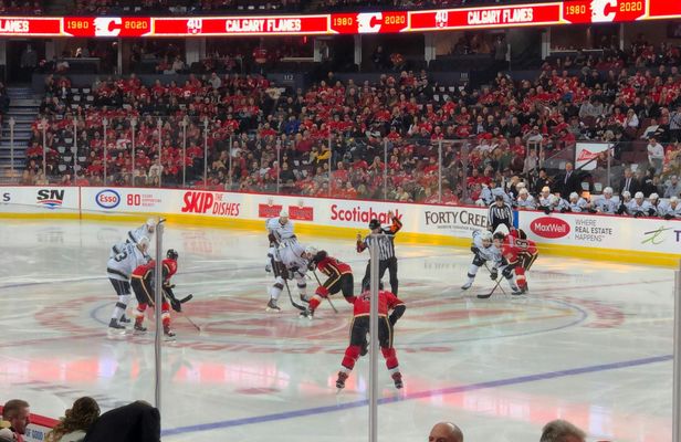 Calgary Flames NHL game ticket at Scotiabank Saddledome