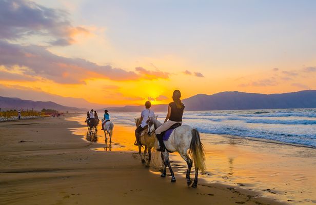 Bali beach horse riding and Tibumana waterfall tour