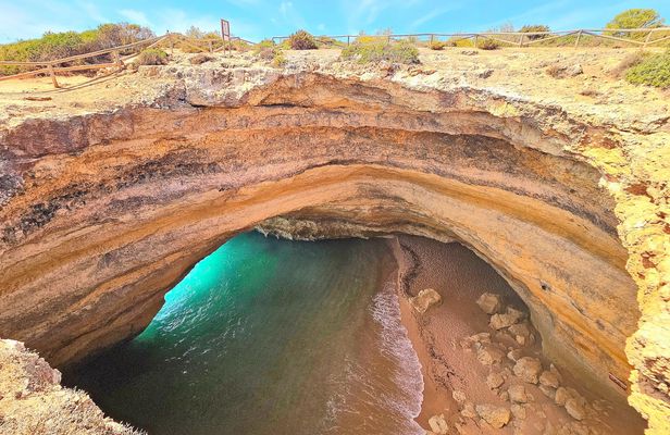 Benagil Cave and Marinha Beach tour and bodyboarding from Faro