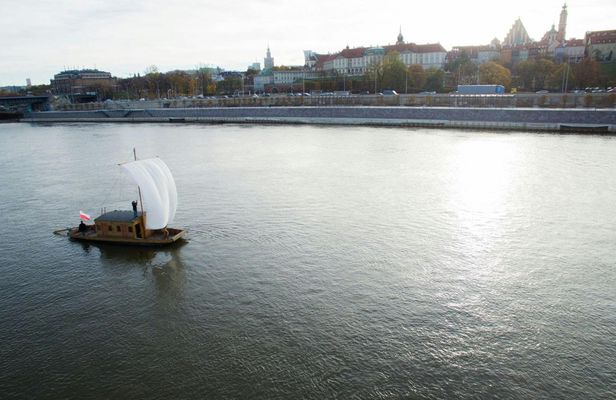 Traditional wooden ship cruise on the Vistula with Polish food tasting