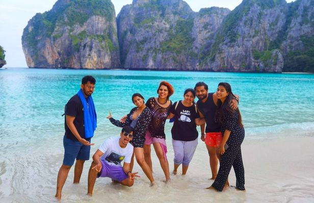 Krabi to Phuket day trip with private longtail boat tour in Phi Phi