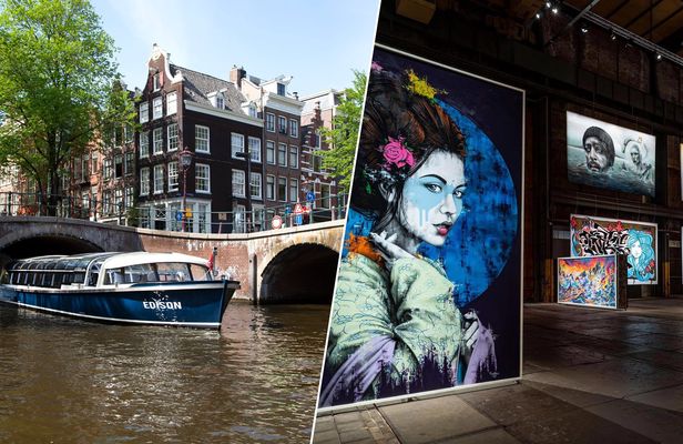 Amsterdam city canal cruise and STRAAT Museum entry ticket