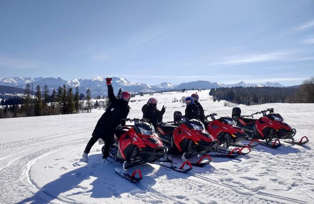 Snowmobiles and thermal baths day trip from Krakow