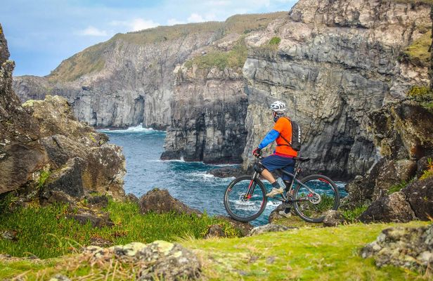 Guided Electric Mountain Bike Tour in Ribeira Grande
