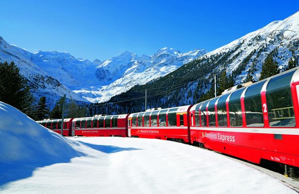 Full-Day St. Moritz and Bernina Express Scenic Tour from Como