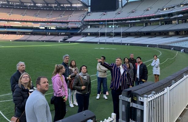 Melbourne sports precinct walk and MCG stadium tour