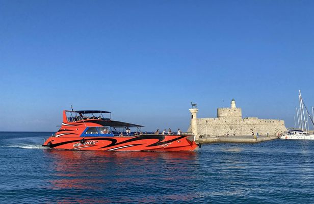 High-Speed Boat Trip to Lindos