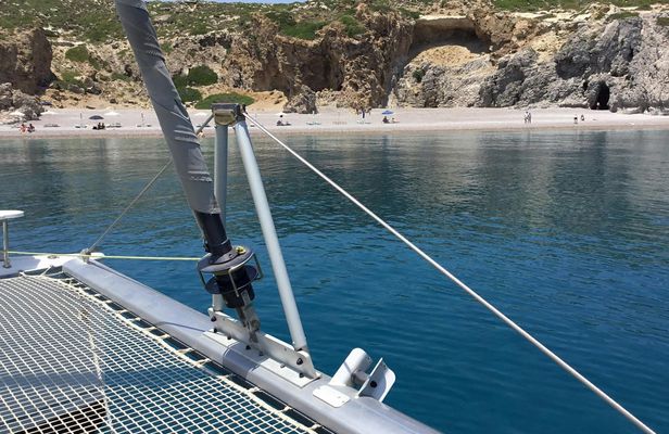Private Full Day Catamaran Cruise from Rhodes with Lunch