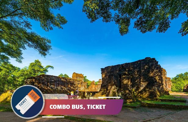 Roundtrip Shuttle Bus with Ticket To My Son Sanctuary from Hoi An